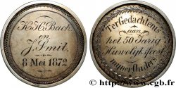 NETHERLANDS - KINGDOM OF THE NETHERLANDS - WILLIAM III Médaille, Noces d’or de K. H. Bach et J. Smit
