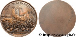 CINQUIÈME RÉPUBLIQUE Médaille, Prise de la Bastille, tirage uniface, refrappe