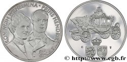 NETHERLANDS - KINGDOM OF THE NETHERLANDS - WILHELMINA Médaille, Couple royal