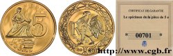 EUROPA Médaille, Specimen 5 €uro, France