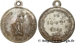 DEUXIÈME RÉPUBLIQUE Médaillette, Promulgation de la constitution q.SPL