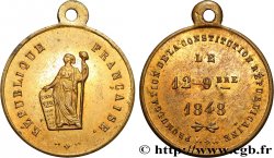DEUXIÈME RÉPUBLIQUE Médaillette, Promulgation de la constitution