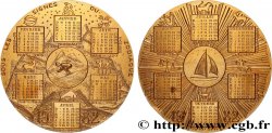 V REPUBLIC Médaille calendrier, Sous les signes du zodiaque