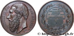 BELGIQUE - ROYAUME DE BELGIQUE - LÉOPOLD II Médaille, Visite du roi et de la reine à Verviers