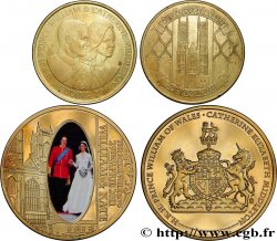 UNITED KINGDOM Lot de 2 médailles, Mariage du Prince William avec Catherine Elisabeth Middleton