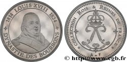 COLLECTION ROIS & REINES DE FRANCE Médaille, Louis XVIII