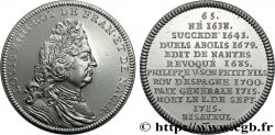 METALLIC SERIES OF THE KINGS OF FRANCE  Médaille, Louis XIV