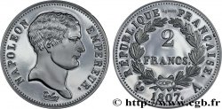 CINQUIÈME RÉPUBLIQUE Médaille, 2 francs Napoléon Empereur, tête de nègre, copie