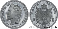 FUNFTE FRANZOSISCHE REPUBLIK Médaille, 5 francs Napoléon III, tête laurée, copie