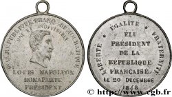 DEUXIÈME RÉPUBLIQUE Médaille, Élection du président Louis Napoléon Bonaparte