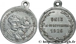 BELGIQUE - ROYAUME DE BELGIQUE - ALBERT Ier Médaille, Mariage du Prince Léopold et Princesse Astrid