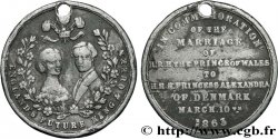 UNITED KINGDOM Médaille, Mariage du Prince de Galles, Albert-Edouard, et Alexandra du Danemark