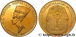 ÉGYPTE Médaille, Reine Nefertiti et Toutânkhamon
