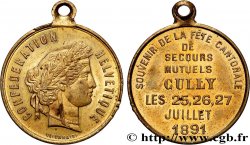 SWITZERLAND - HELVETIC CONFEDERATION Médaille, Souvenir de la fête cantonale de secours mutuels