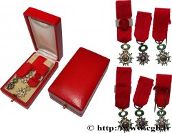 CINQUIÈME RÉPUBLIQUE Lot de 3 miniatures, Légion d’honneur