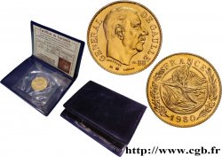 QUINTA REPUBLICA FRANCESA Médaille, module de 20 francs, Charles de Gaulle