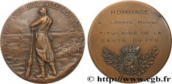 BELGIUM - KINGDOM OF BELGIUM - ALBERT I Médaille, Hommage au titulaire de la carte du feu