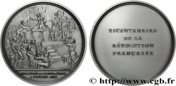QUINTA REPUBLICA FRANCESA Médaille, Bicentenaire de la Révolution, Abolition de l’esclavage