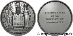 V REPUBLIC Médaille, Bicentenaire de la Révolution, Déclaration des droits de l’homme et du citoyen
