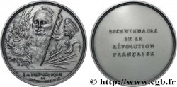 QUINTA REPUBBLICA FRANCESE Médaille, Bicentenaire de la Révolution, La République
