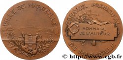 III REPUBLIC Médaille, Conseil municipal de Marseille, Hommage de l’auteur