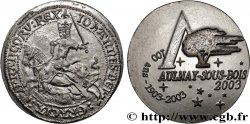 QUINTA REPUBBLICA FRANCESE Médaille, Franc à cheval, 100 ans, Aulnay-sous-Bois