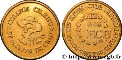 V REPUBLIC Médaille, Club numismatique du collège Ch. Rieu, Saint-Martin-de-Crau