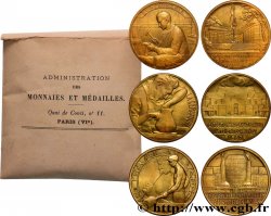 TROISIÈME RÉPUBLIQUE Lot de 3 médailles, Exposition Art et Techniques TTB