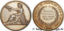TROISIÈME RÉPUBLIQUE Médaille de récompense, Assistance paternelle aux apprentis des fleurs et des plumes