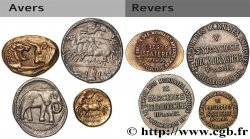 BP jetons and tokens Médailles, lot de 4 ex.