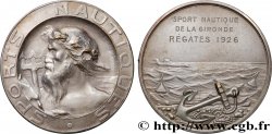 TROISIÈME RÉPUBLIQUE Médaille, Sport nautique de la Gironde, Régates