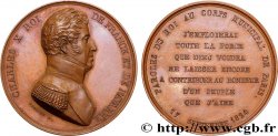 CHARLES X Médaille, Paroles du roi au Corps Municipal SUP+