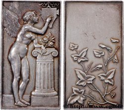 III REPUBLIC Plaquette, Génie à la tablette, Souvenir de la Monnaie de Paris