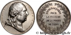 LOUIS XVIII Médaille, Encouragement pour la culture de la pomme de terre AU/AU