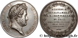 LOUIS-PHILIPPE Ier Médaille, Académie Royale, 2e prix pour l’amélioration de la race chevaline TTB+