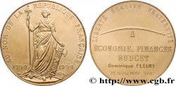 QUINTA REPUBBLICA FRANCESE Médaille, Économie, finance et budget, Au nom de la République Française