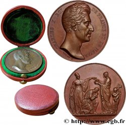 CHARLES X Médaille, Sacre de Charles X TTB+