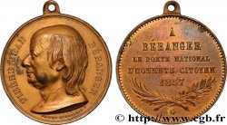 SECOND EMPIRE Médaille, Pierre Jean Béranger