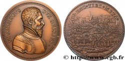 LORRAINE - CITÉ DE METZ Médaille, Les ducs de Guise, Siège de Metz, refrappe