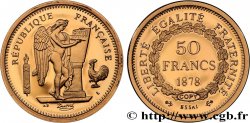 L OR DE LA FRANCE Médaille, Reproduction de monnaie, Essai de 50 Francs or Génie