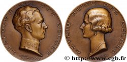 BELGIQUE - ROYAUME DE BELGIQUE - RÈGNE DE LÉOPOLD III Médaille, Léopold III et Astrid