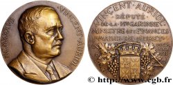 TROISIÈME RÉPUBLIQUE Médaille, Vincent Auriol