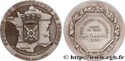 III REPUBLIC Médaille, Société de topographie, Prix Ludovic Drapeyron