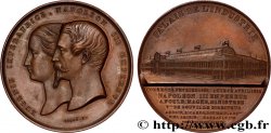 SECOND EMPIRE Médaille, Napoléon III et Eugénie, Palais de l’Industrie SUP