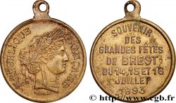 III REPUBLIC Médaille, Souvenir des grandes fêtes de Brest