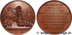 LOUIS-PHILIPPE Ier Médaille, Funérailles de l’empereur, Le Prince de Joinville ramène les restes mortels SUP