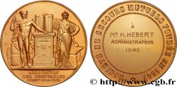 GOUVERNEMENT PROVISOIRE DE LA RÉPUBLIQUE FRANÇAISE Médaille de récompense, Société de secours mutuels, Association des comptables