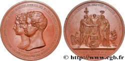 ALLEMAGNE - ROYAUME DE PRUSSE - FRÉDÉRIC-GUILLAUME IV Médaille, Mariage de Frédéric Guillaume de Prusse et Elisabeth Louise de Bavière TTB+