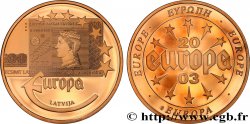 QUINTA REPUBLICA FRANCESA Médaille, 5000 Lats, Latvija