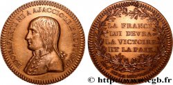 DIRECTOIRE Médaille, Bonaparte au module du décime, refrappe